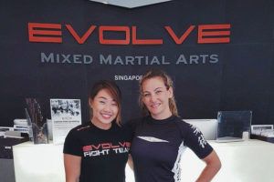 Miesha Tate and Angela Lee