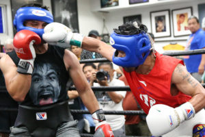 Pacquiao sparring