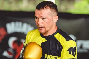 Petr Yan sparring at Tiger Muay Thai gym in Phuket