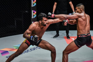 Rahul Raju punches Amir Khan