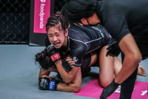 Victoria Lee rear naked choke