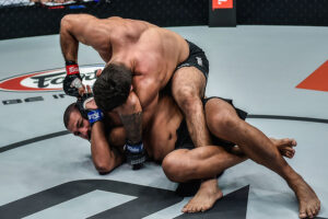 Marcus Almeida submits Anderson Silva at ONE: 'Revolution' at the Singapore Indoor Stadium 