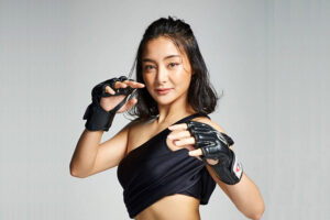 Thai atomweight Rika Ishige poses for the camera