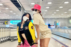 Stamp Fairtex and Denice Zamboanga reunited at the airport 300x200